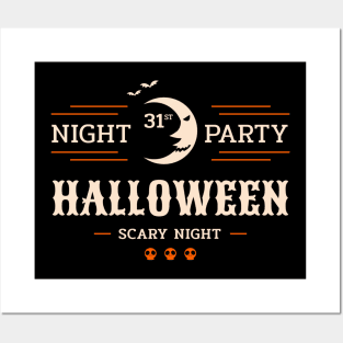 Halloween Night - Scary Party Posters and Art